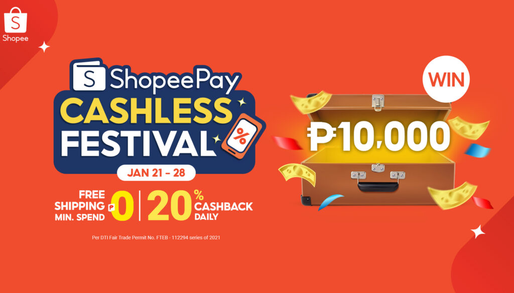 Top Up and Transfer for a Chance to Win ₱10,000 at the ShopeePay Cashless Festival