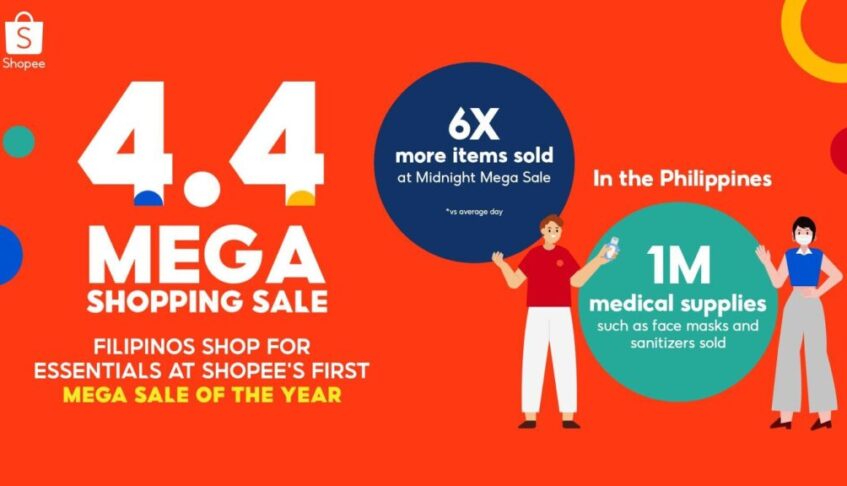 Shopee Allows Filipinos to Shop for Essentials Safely and Conveniently at the 4.4 Mega Shopping Sale