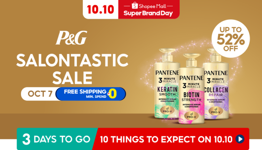 Win 15,000 worth of exciting prizes from P&G Beauty at Shopee’s Big Brand giveaways