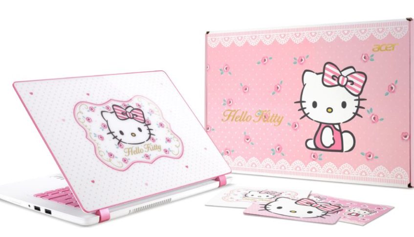 The Acer Limited Edition Hello Kitty Laptop transports us to Hello Kitty Wonderland