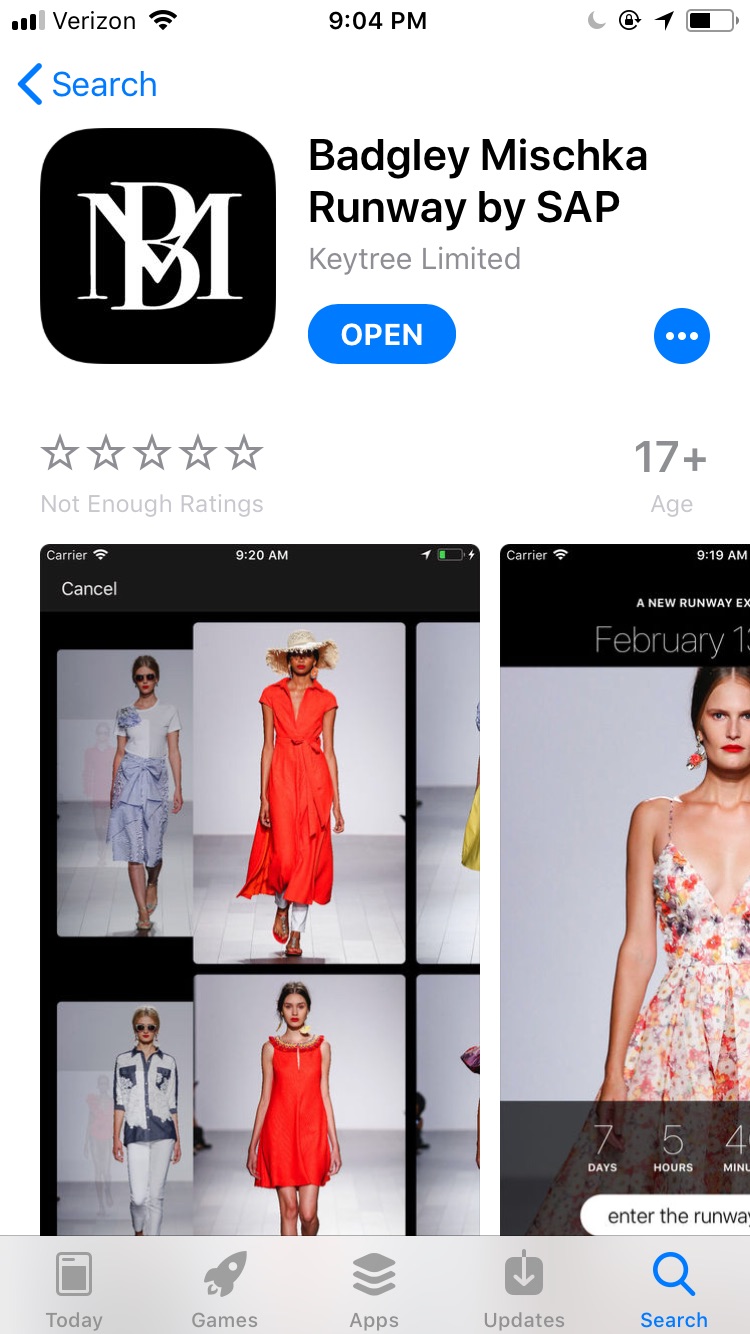 SAP and Badgley Mischka Introduce the Badgley Mischka Runway Mobile App  by SAP for New York Fashion Week: The Shows