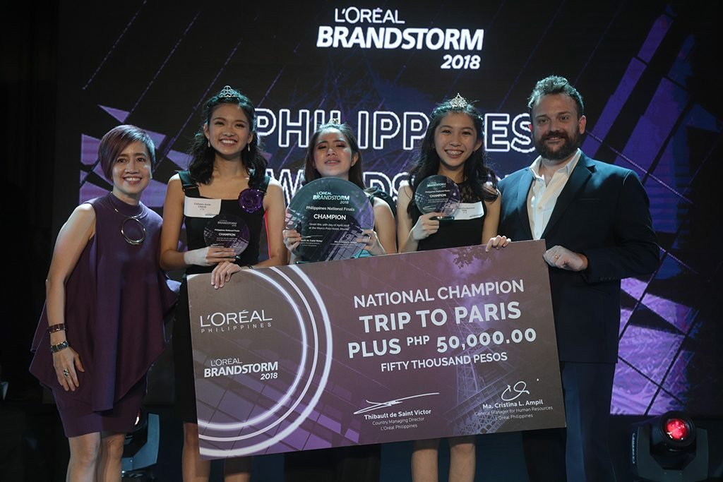 L’oreal Brandstorm 2018 :Pushing the Boundaries of Beauty Winners