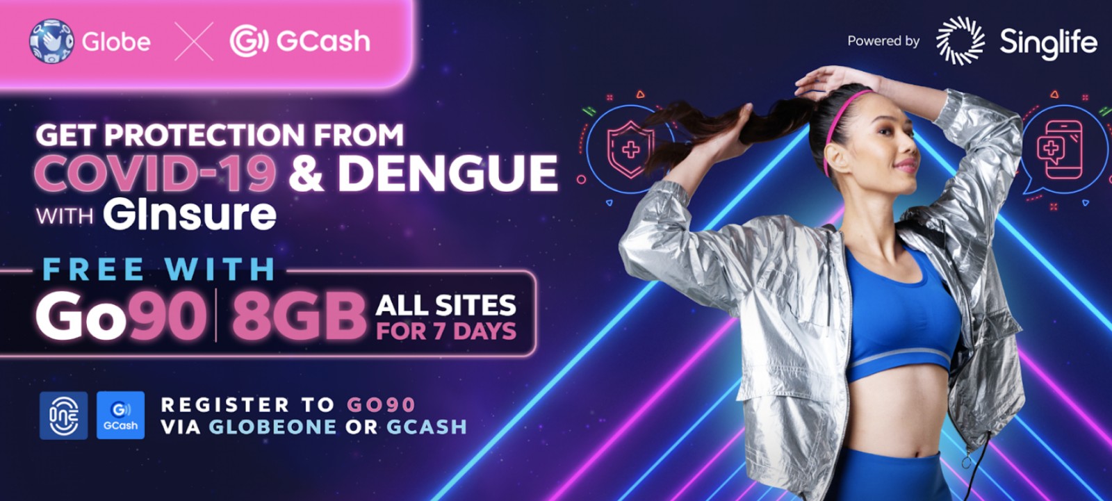 Hurry! Offer until July 31 only, Globe customers get free Covid-19 protection, insurance