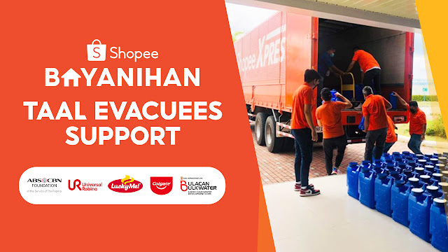 Shopee Xpress partner with brands and charities to aid Taal evacuees