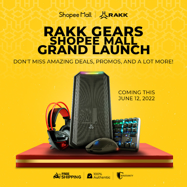 RAKK GEARS activates the grand launch of RAKK  MALL in Shopee Mall and LazMall