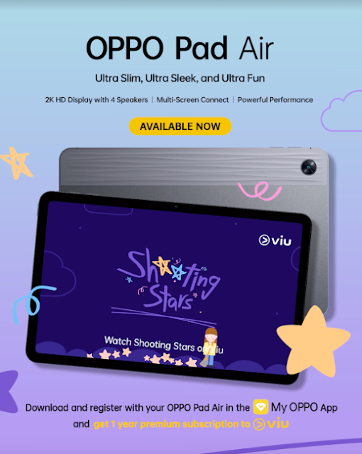 Entertainment like no other with new OPPO Pad Air andEnco Air2 Pro