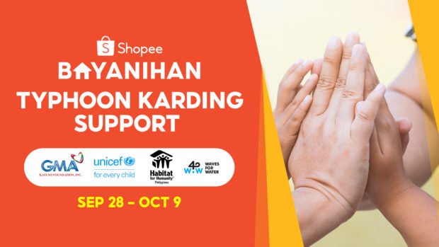 Shopee Bayanihan Typhoon Karding main KV