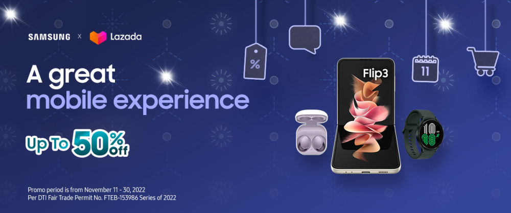 Samsung 11.11 Mega Sale on Lazada for WEB