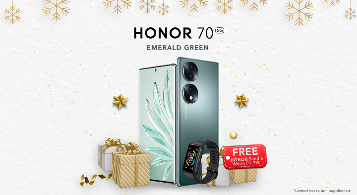 HONOR 70 5G now in Emerald Green