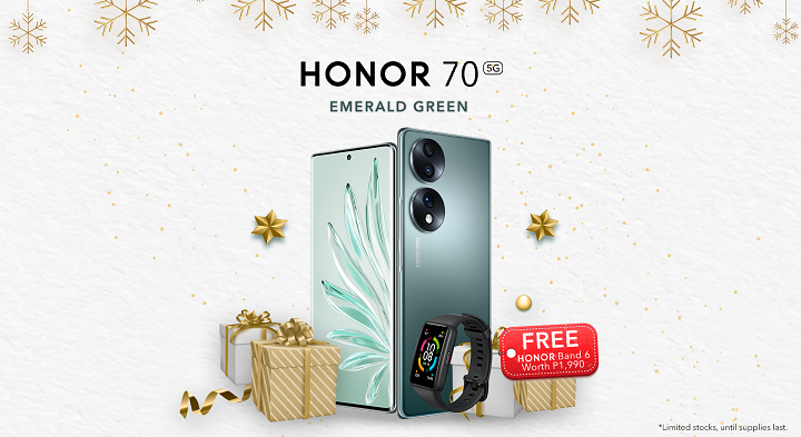 HONOR 70 5G now available in Emerald Green color, still at PHP 26,990