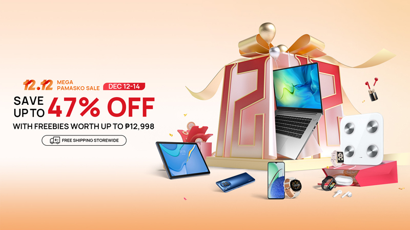 Make holiday wishes come true on HUAWEI’s upcoming Lazada and Shopee 12.12 Sale!