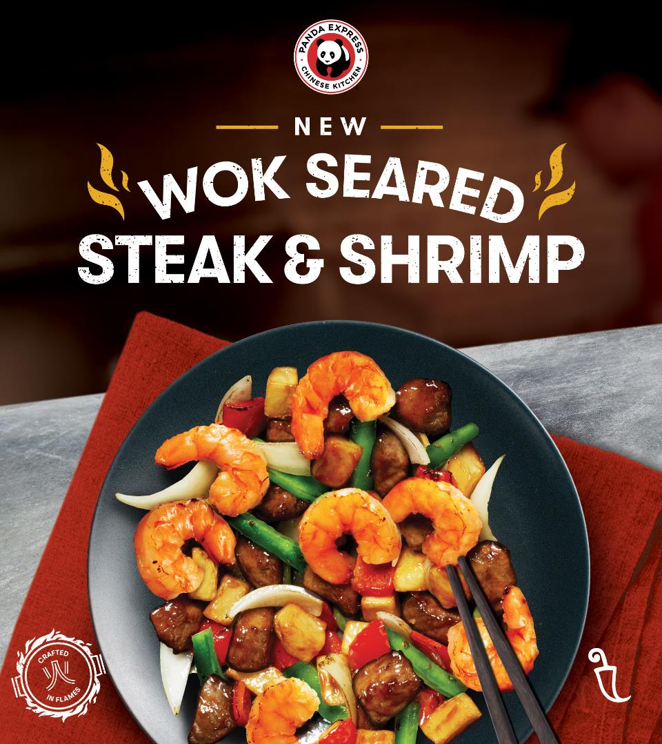 Wok Seared Steak and Shrimp