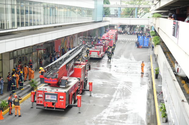 BFP, SM HOLD NATIONWIDE FIRE DRILL