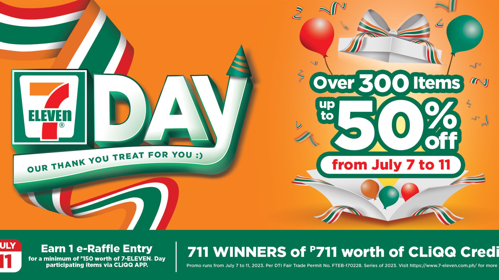 7-Eleven Philippines marks another anniversary with a giving-back treat to customers this 7-Eleven Day.