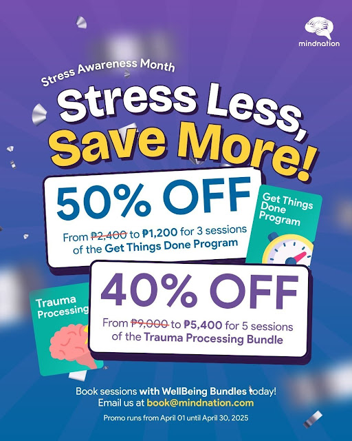 MindNation Launches up to 50% OFF on Teletherapy Sessions to Support Filipinos During Stress Awareness Month