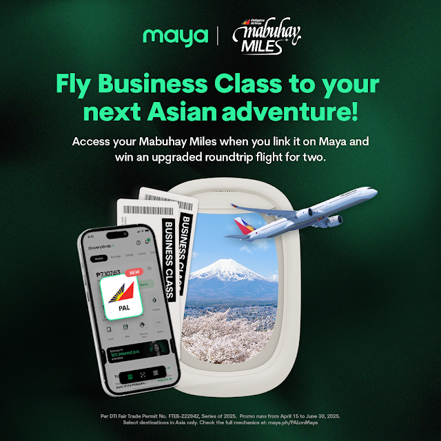 Want to Experience PAL Business Class? Just Link Your Mabuhay Miles in the Maya App!