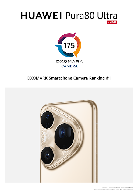 HUAWEI Stays Undefeated on DXOMARK Ranking as HUAWEI Pura 80 Ultra Scores Highest-Ever 175 Rating