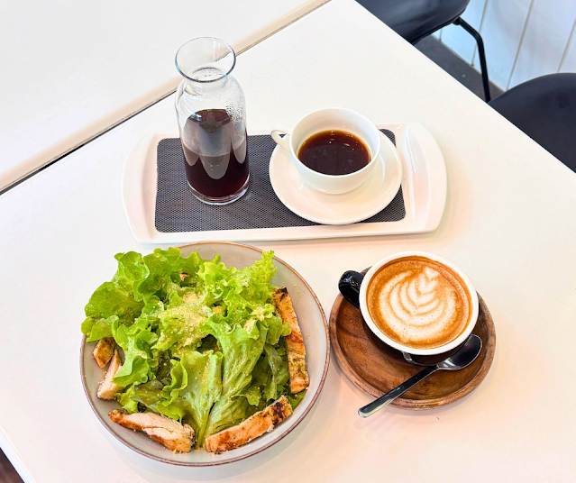 Salad and coffee pairings from Chapter Coffee Roastery and Café at SM City Marikina