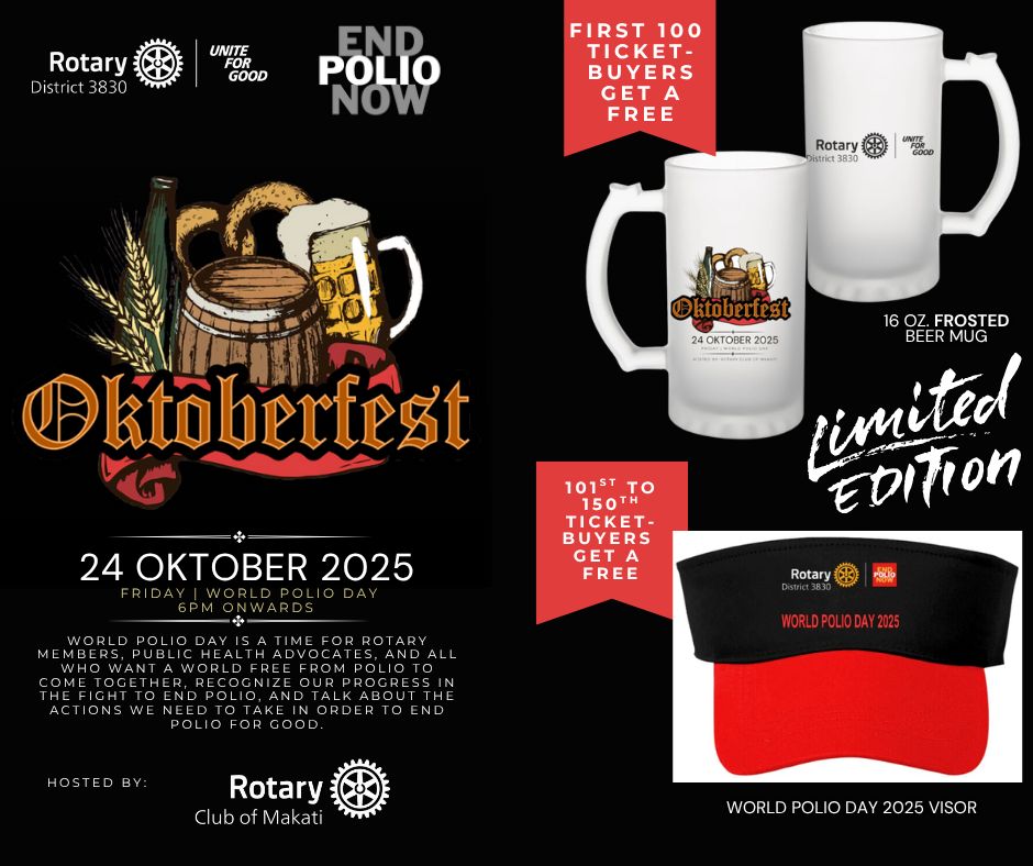Rotary District 3830 Holds Oktoberfest Fund-Raiser on World Polio Day