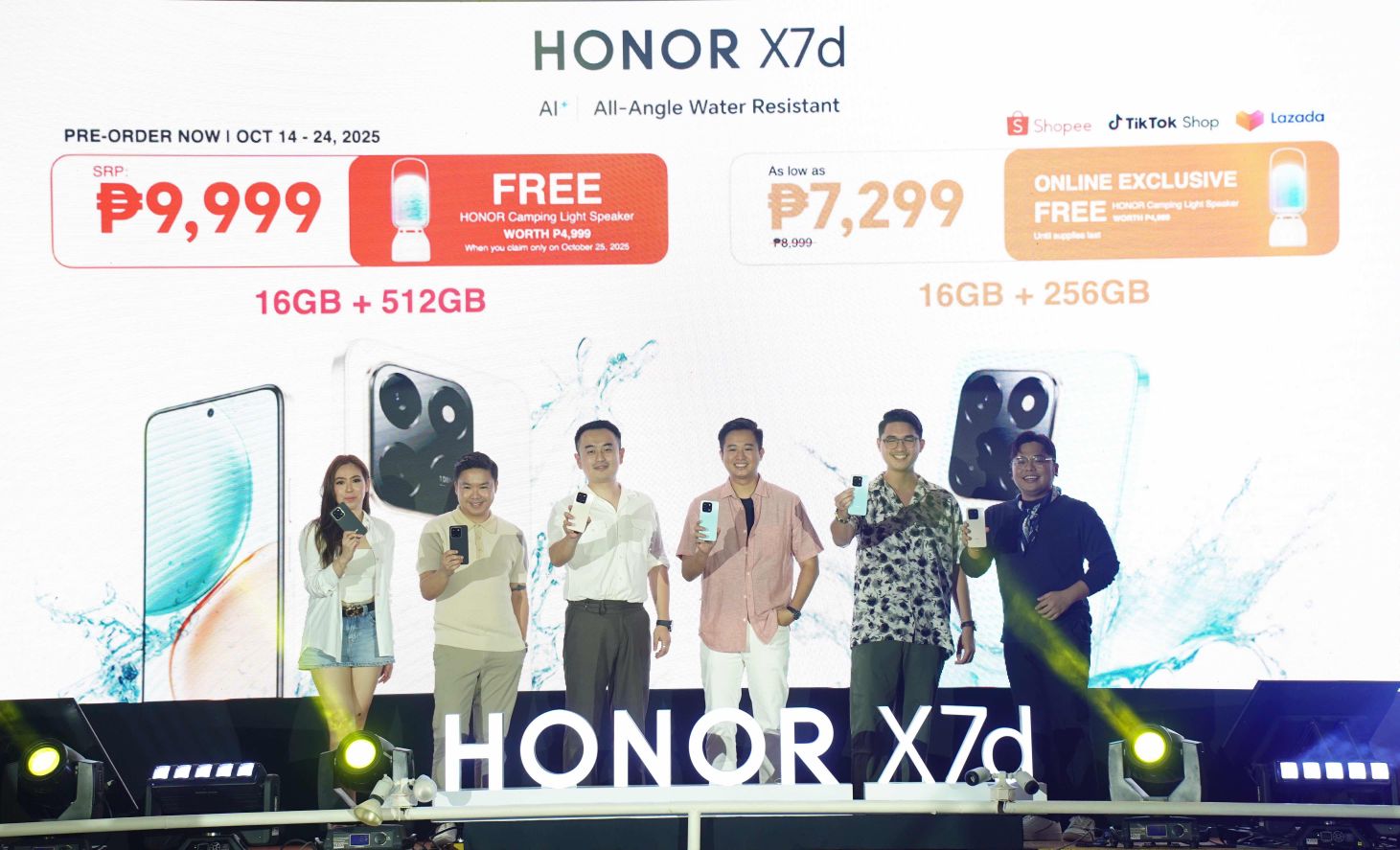 HONOR X7d Wins Over Water in a Splashing Launch, Still Available for Pre-order with an Exciting Freebie!