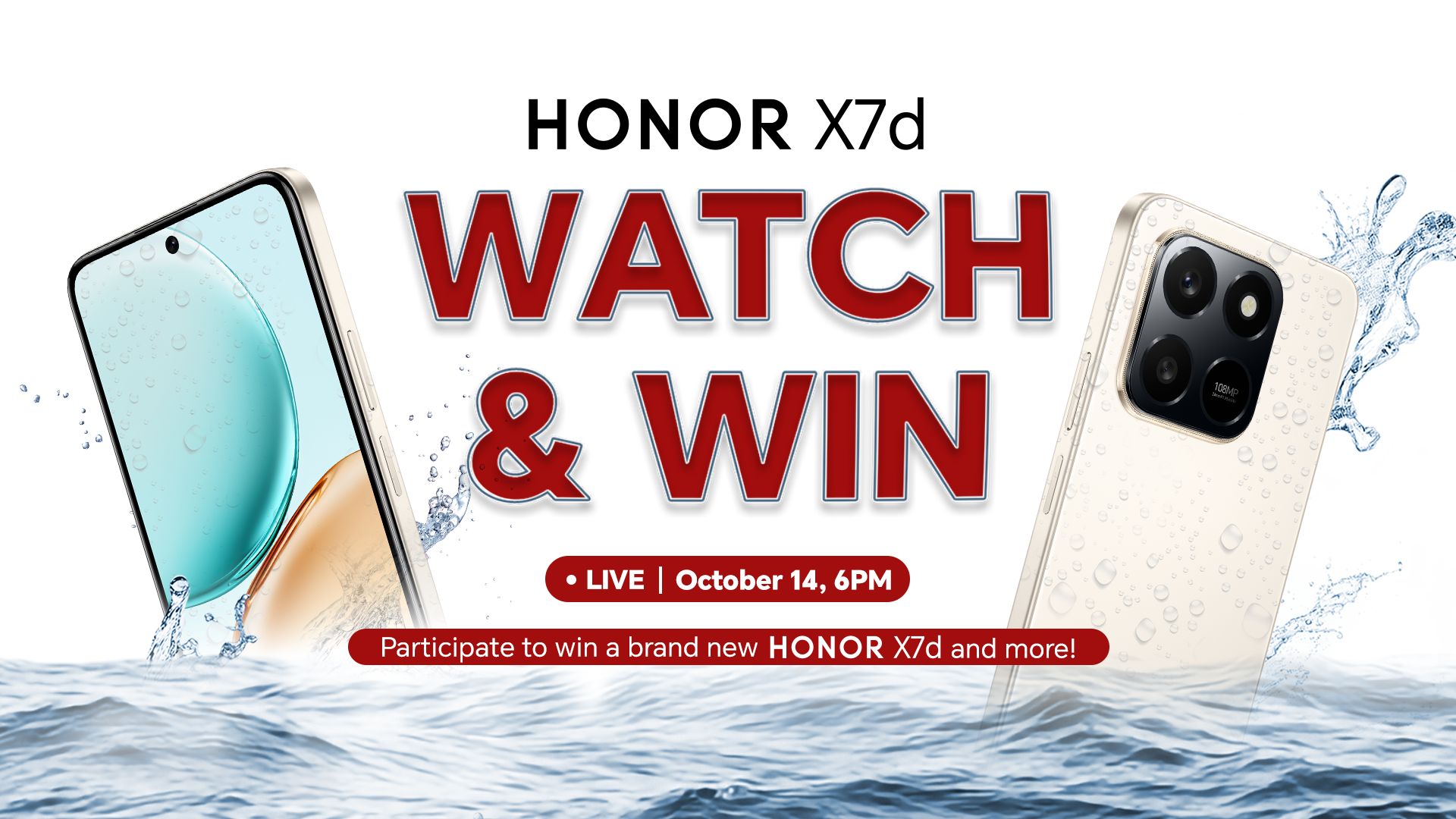 WATCH LIVE: HONOR X7d Launch on Facebook — Win a Brand-New Phone!Watch the arrival of HONOR X7d live on Facebook and get a chance to win it!