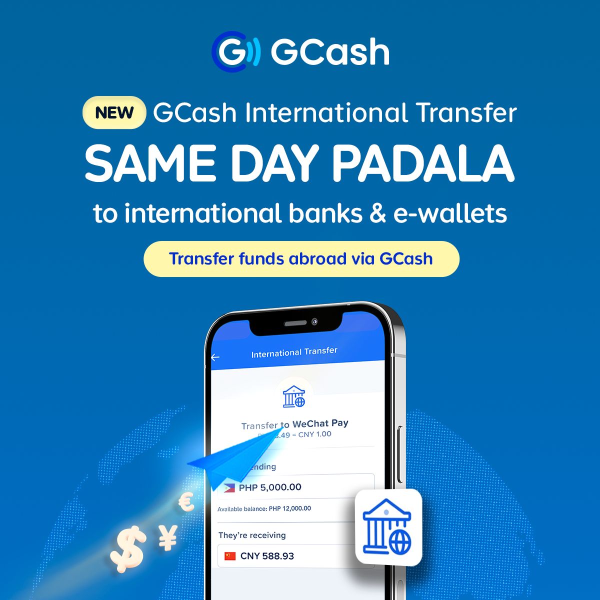 GCash becomes first e-wallet to launch new internationaltransfers to 16 countries