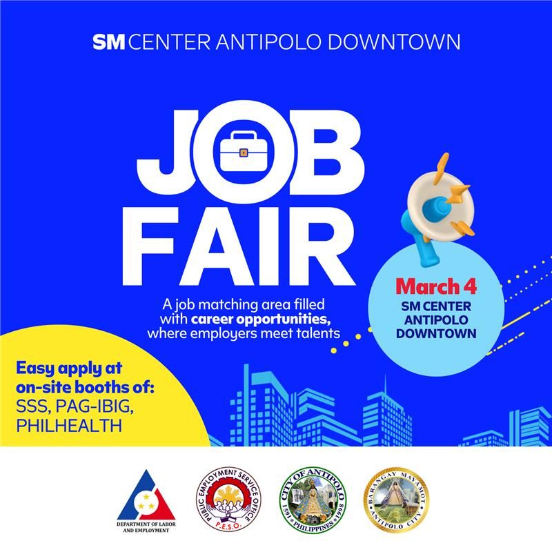 SM Center Antipolo Downtown Hosts Job Fair 2026 on March 4